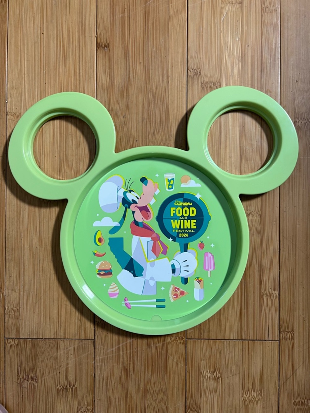Disneyland 2026 Goofy Food & Wine Festival Plate - Green